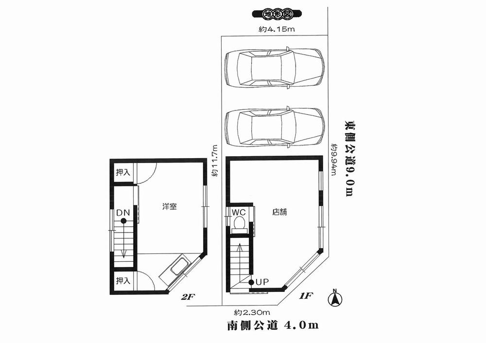 Compartment figure. 10.8 million yen, 2K, Land area 47.7 sq m , Building area 41.78 sq m