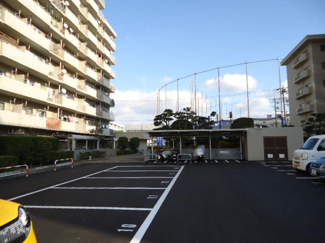 Parking lot. Parking shooting