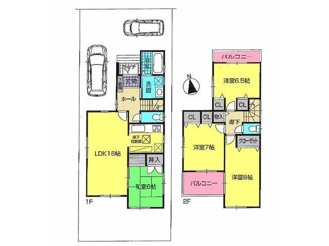 Floor plan. 28,300,000 yen, 4LDK, Land area 123.91 sq m , Building area 98.83 sq m floor plan
