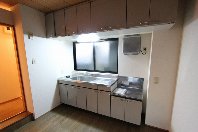 Kitchen. Stove is installed type of kitchen.