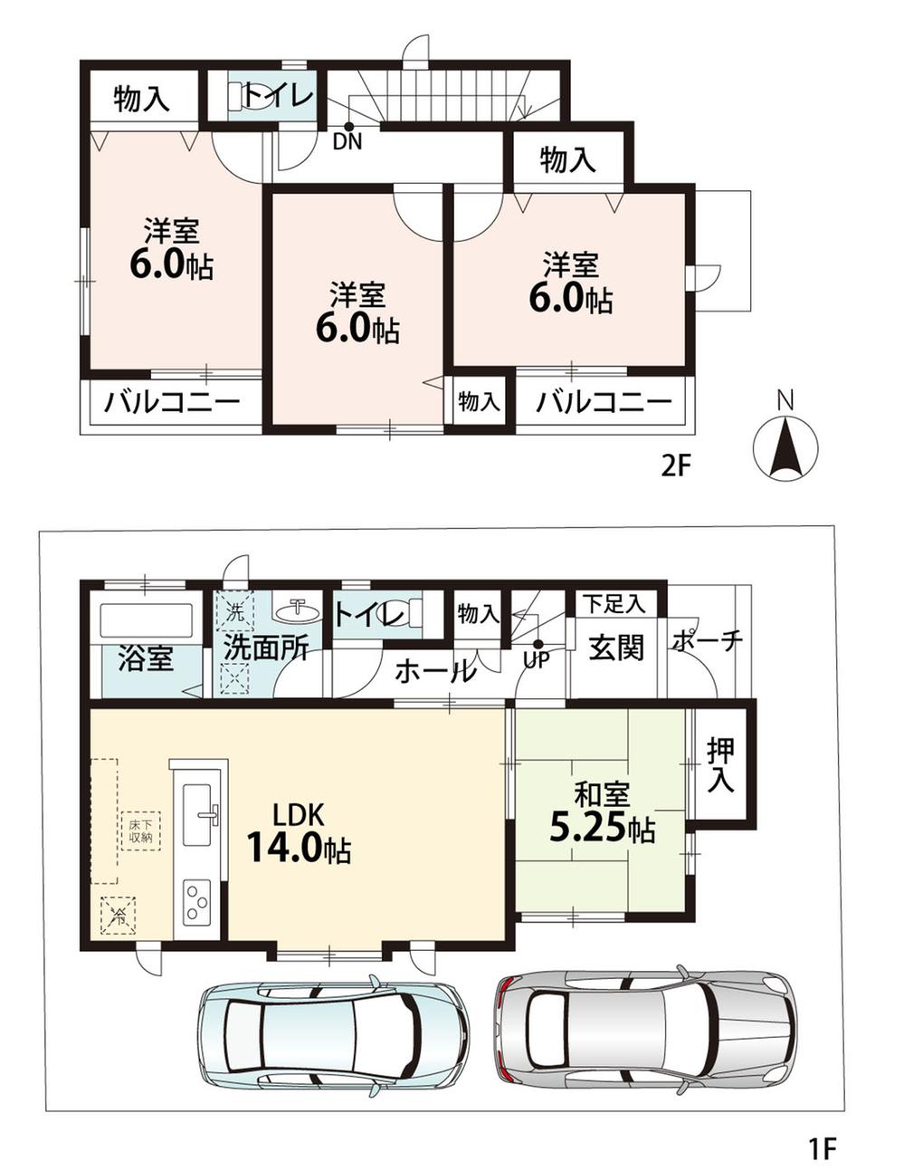 Floor plan. (D section), Price 27,800,000 yen, 4LDK, Land area 101.5 sq m , Building area 91.5 sq m