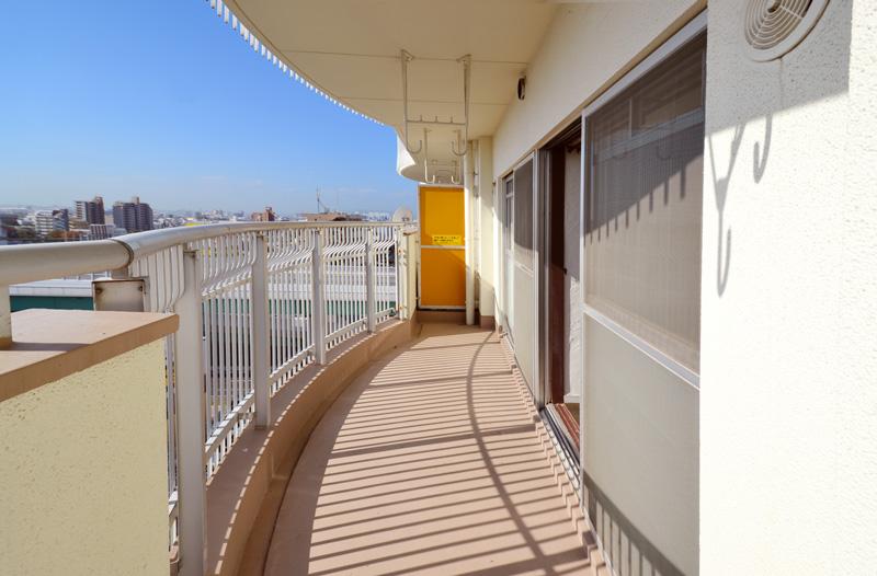 Balcony. South-facing open balcony