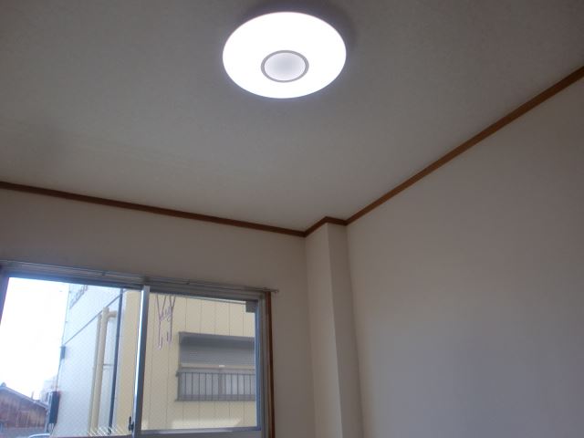 Living and room. Japanese-style ceiling (LED lighting)