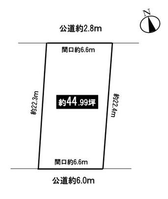 Compartment figure. Land price 17 million yen, Land area 148.75 sq m