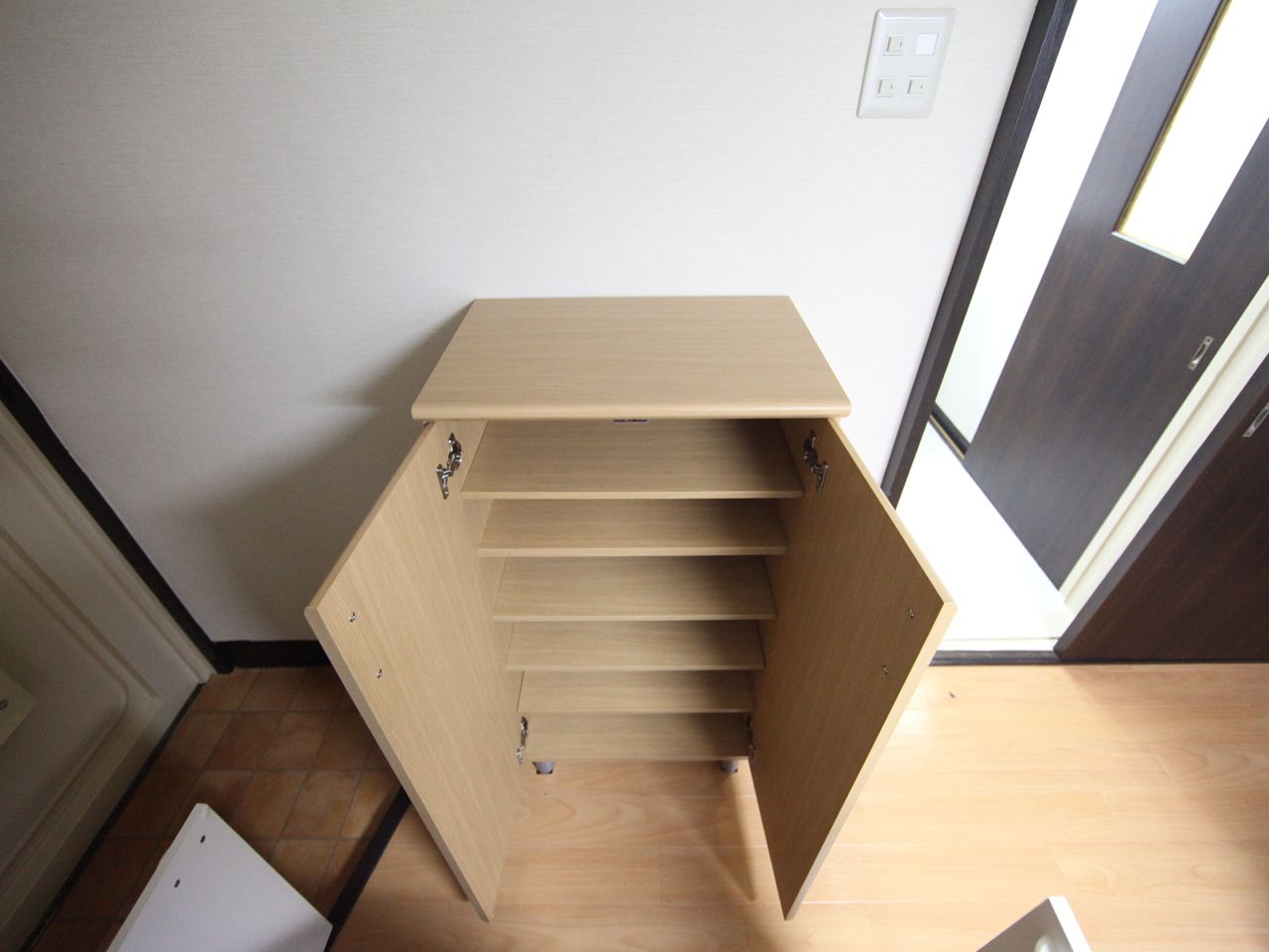 Entrance. Entrance Shoe box Storage rich have