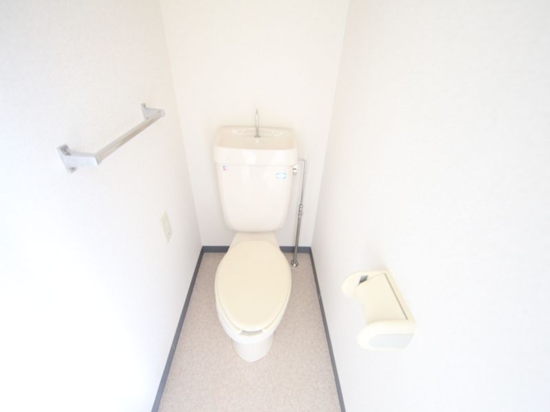 Toilet. Warm water washing toilet seat mounting possible