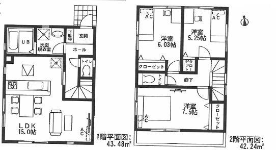 Floor plan. 29,800,000 yen, 3LDK, Land area 95.84 sq m , Building area 85.72 sq m