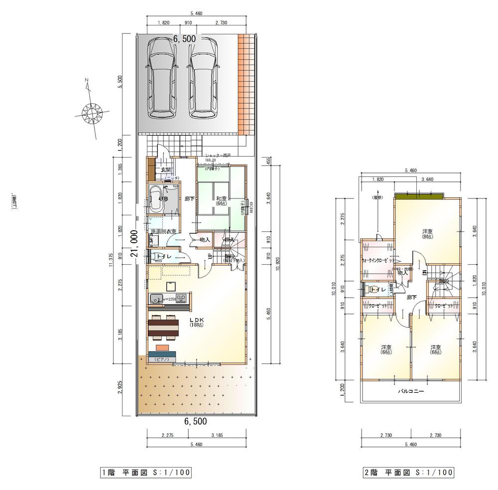 Floor plan. 33,800,000 yen, 4LDK + S (storeroom), Land area 136.49 sq m , Building area 109.1 sq m