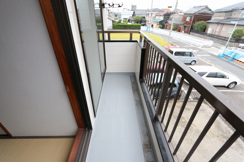 Balcony. Day, Well-ventilated nice veranda. (image)