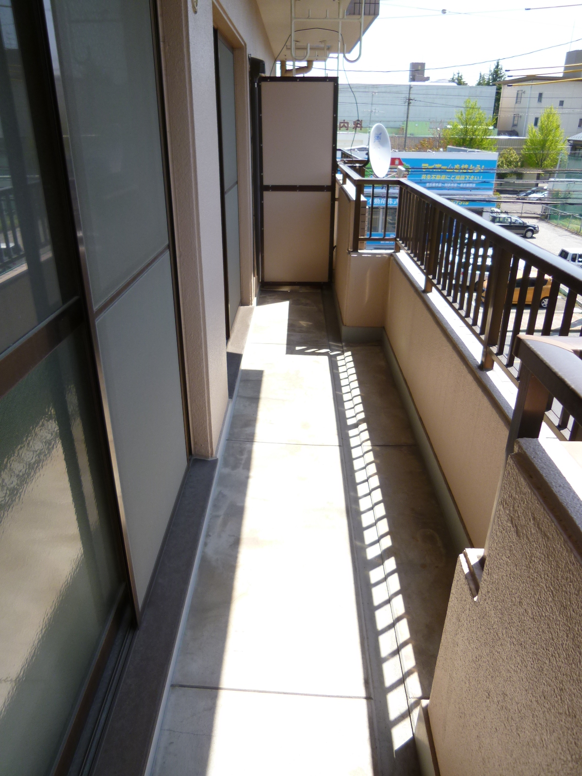 Balcony. Day good ☆ Width is also spacious