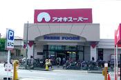 Supermarket. Aoki 334m to super Ishikishin the town shop