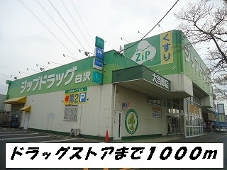 Dorakkusutoa. 1000m to zip (drugstore)