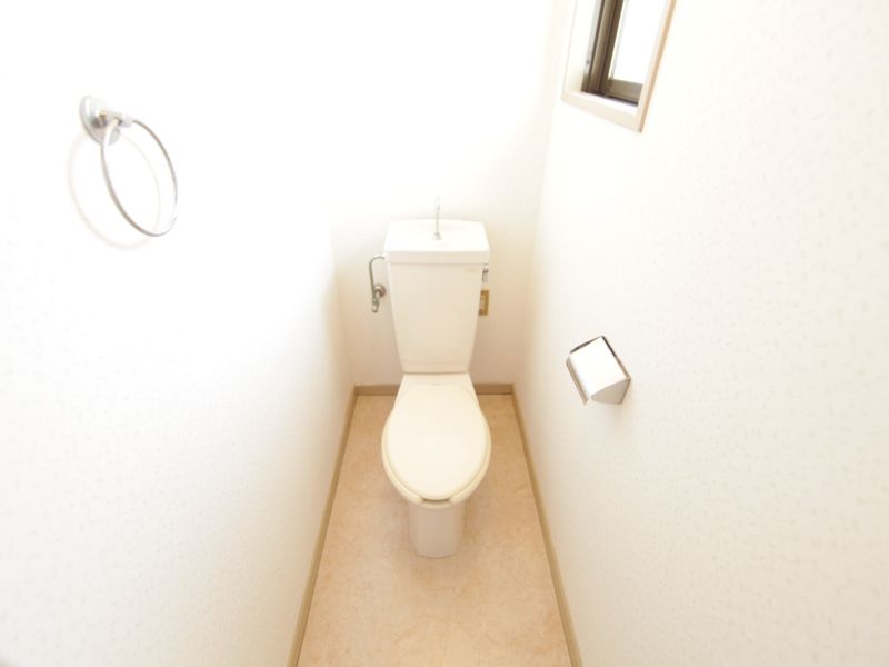 Toilet. Warm water washing toilet seat mounting possible