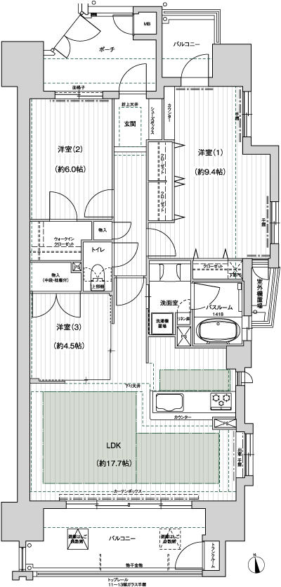 Floor: 4LDK, occupied area: 82.03 sq m, Price: 32,400,000 yen ・ 32.7 million yen