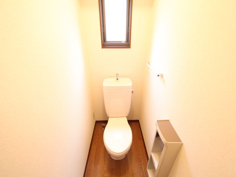 Toilet. Warm water washing toilet seat mounting possible