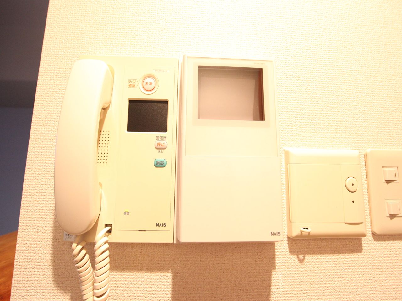 Security. Intercom with TV monitor