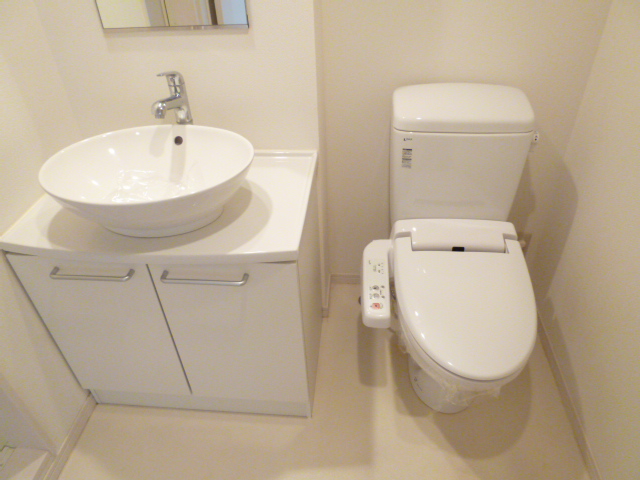 Toilet. Stylish wash basin and bidet tray!