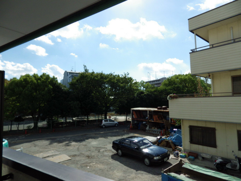 Balcony. The view from the veranda