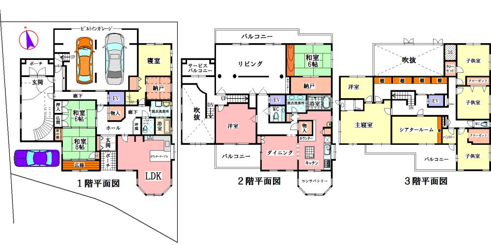 Floor plan. 111 million yen, 12LLDDKK + 3S (storeroom), Land area 359.52 sq m , Building area 537.82 sq m