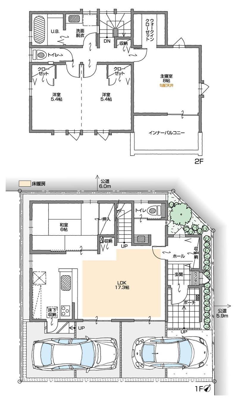 Floor plan. (B Building), Price 27,800,000 yen, 4LDK+S, Land area 103.94 sq m , Building area 102.7 sq m