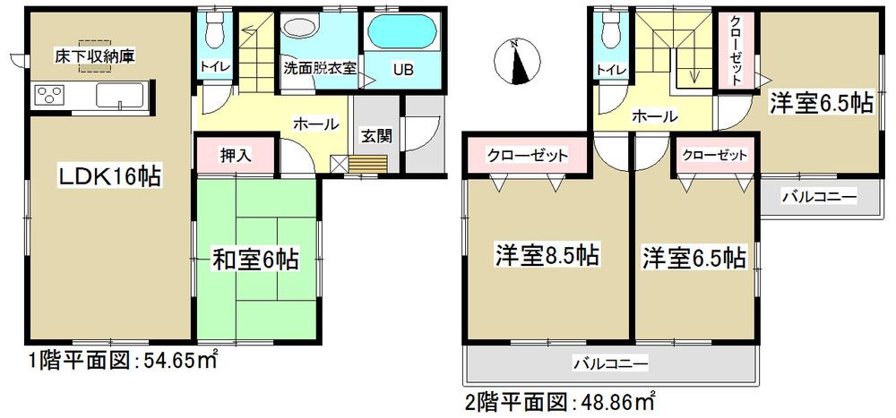 Floor plan. (3 Building), Price 29 million yen, 4LDK, Land area 124.16 sq m , Building area 103.51 sq m