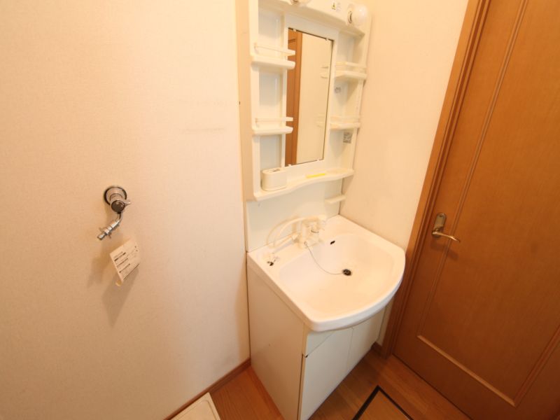 Washroom. Shampoo with Dresser Washing machine Storage