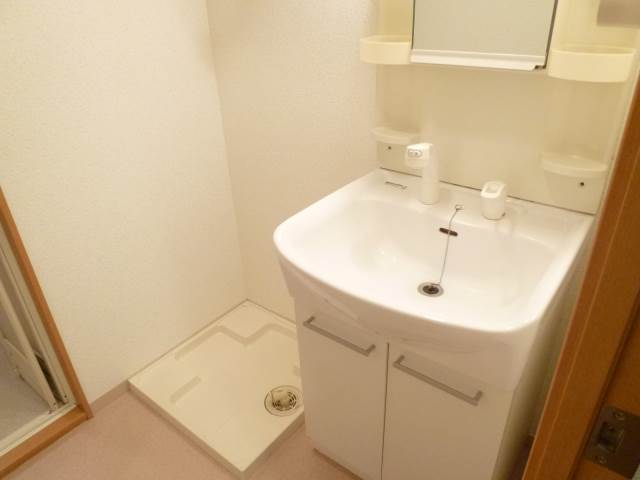 Washroom. Independent wash basin (The photograph is an image)