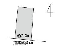 Compartment figure. Land price 11,660,000 yen, Land area 104.13 sq m