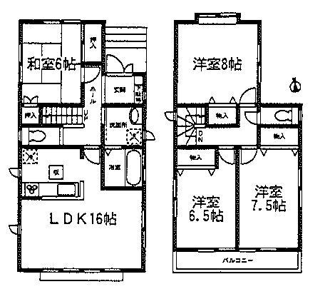 Floor plan. Price 32,800,000 yen, 4LDK, Land area 139.82 sq m , Building area 103.52 sq m