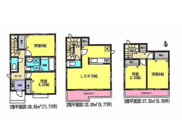 Floor plan. 26,900,000 yen, 4LDK, Land area 103.58 sq m , Building area 98.55 sq m floor plan