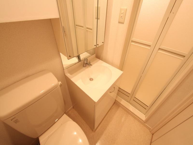 Washroom. With separate wash basin