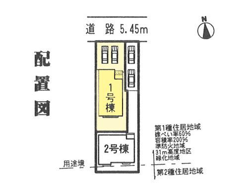 Compartment figure.  ◆ You can park two parallel ◆ 