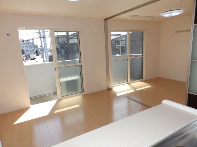 Living and room. Living room overlooks from the kitchen.