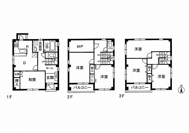 Floor plan. 58 million yen, 6DK + S (storeroom), Land area 187.19 sq m , Building area 130.83 sq m
