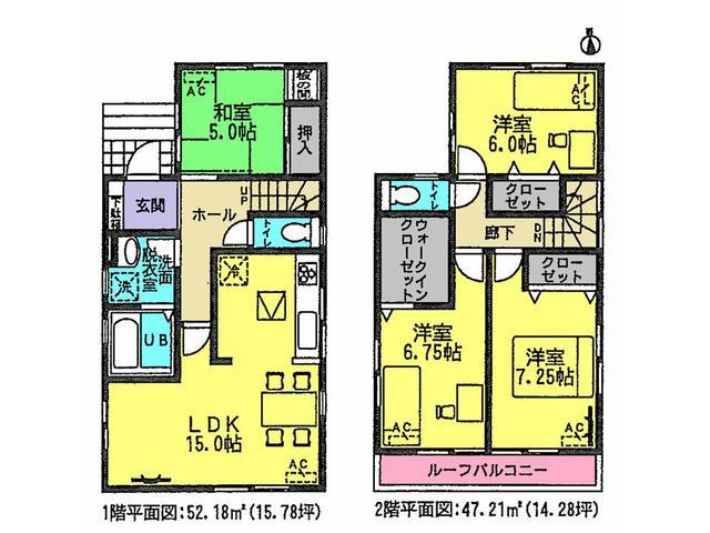 Floor plan. 21.9 million yen, 4LDK, Land area 109.01 sq m , Building area 99.39 sq m floor plan