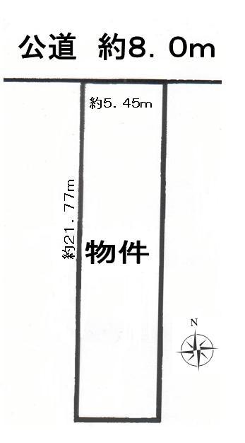 Compartment figure. Land price 43 million yen, Land area 118.5 sq m