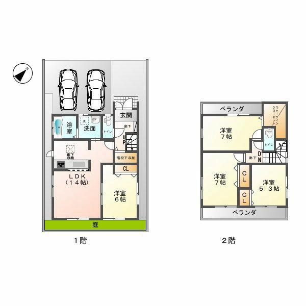 Floor plan. (1 Building), Price 27 million yen, 4LDK, Land area 111.11 sq m , Building area 95.25 sq m
