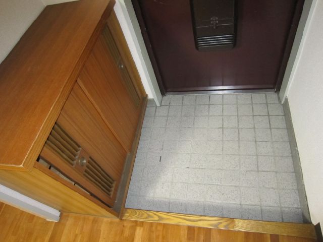 Entrance. Entrance space with a shoebox