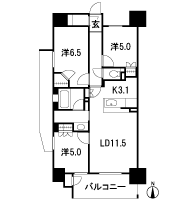 Floor: 3LDK, occupied area: 70.69 sq m, price: 29 million yen ~ 32 million yen (tentative)