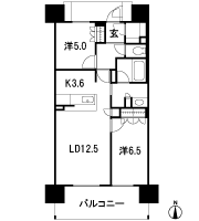 Floor: 2LDK, occupied area: 63.79 sq m, price: 24 million yen ~ 26 million yen (tentative)