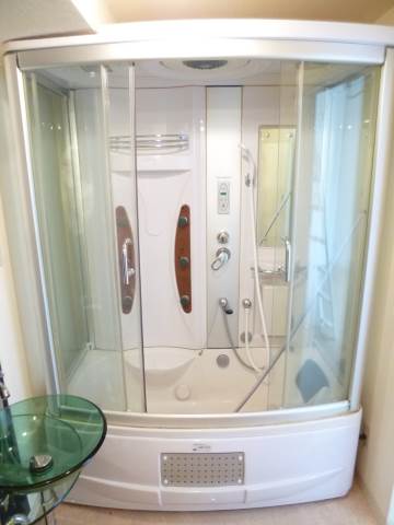 Bath. Designer shower booth