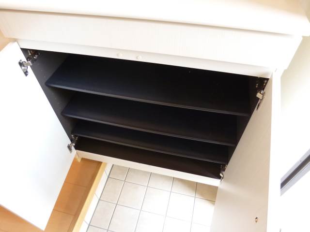 Entrance. Shoebox (The photograph is an image)
