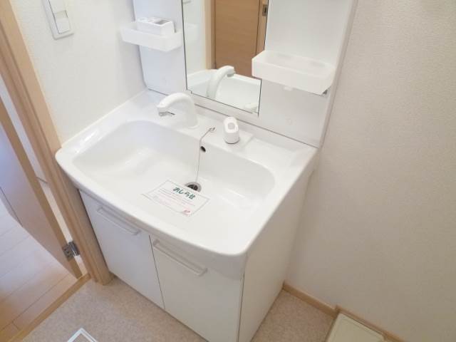 Washroom. Independent wash basin (The photograph is an image)