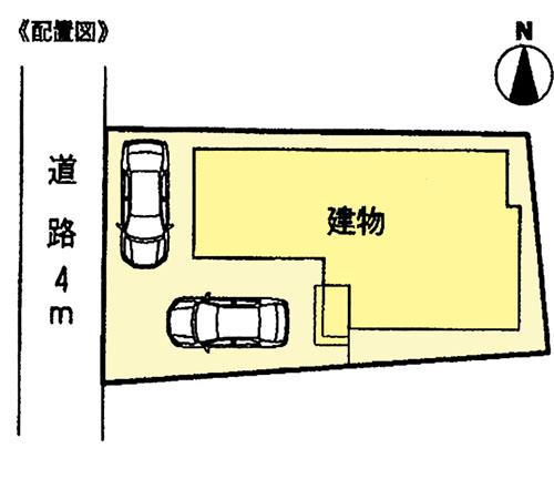Compartment figure. 34,800,000 yen, 4LDK, Land area 114.31 sq m , Building area 101.65 sq m parking two cars Allowed! 