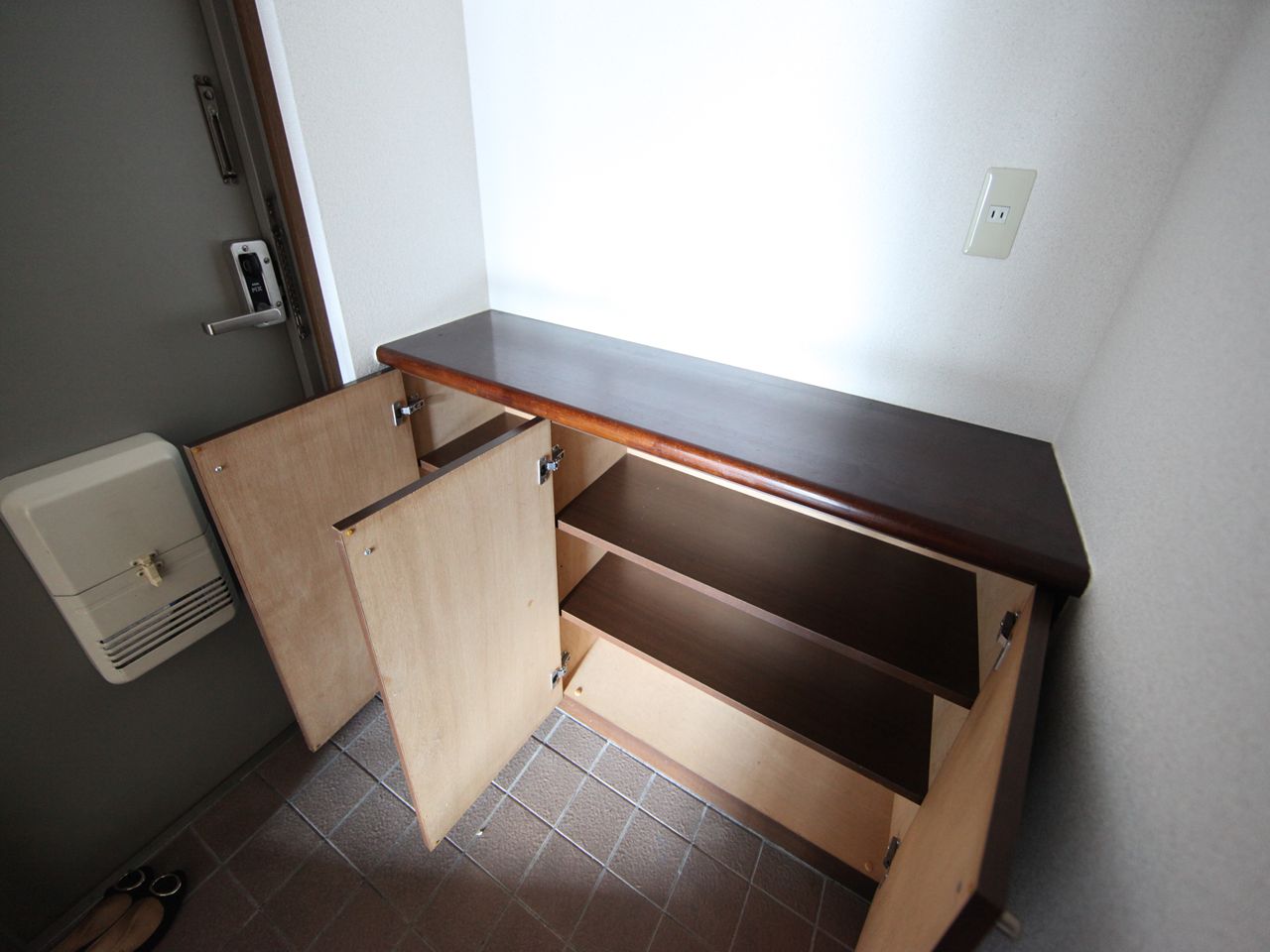 Entrance. Entrance Shoe box Storage rich have