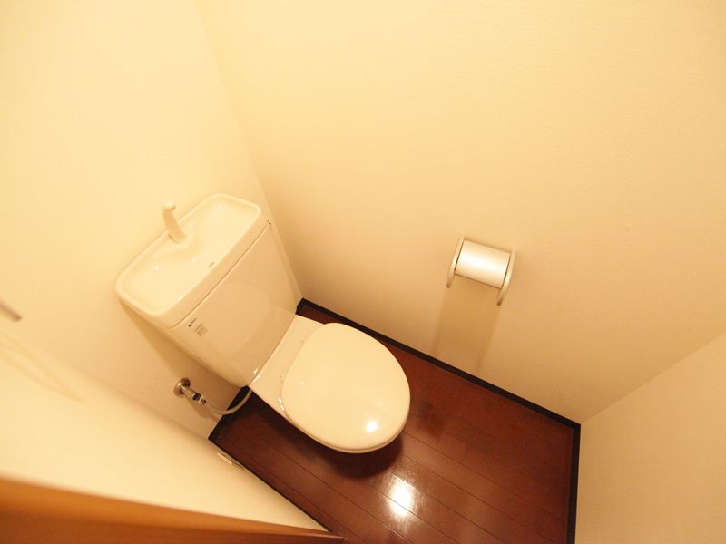 Toilet. Warm water washing toilet seat mounting possible