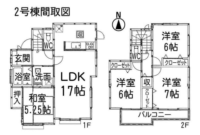 Floor plan. 30,800,000 yen, 4LDK, Land area 120.55 sq m , Building area 96.49 sq m floor plan