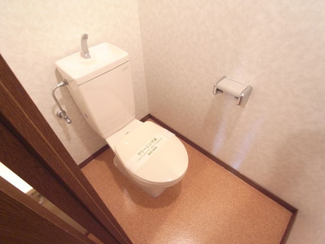 Toilet. There is a separate wash basin.