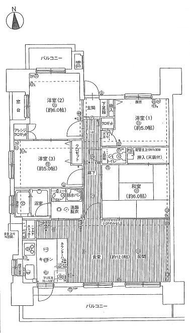 Floor plan. 4LDK, Price 15.8 million yen, Occupied area 78.62 sq m , Balcony area 16.32 sq m