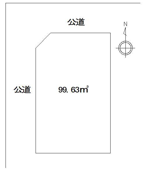 Compartment figure. Land price 12 million yen, Land area 99.63 sq m corner lot